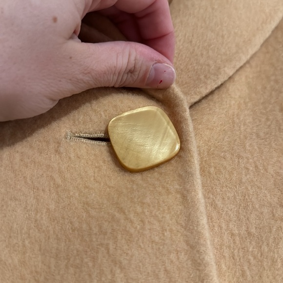 Vintage Pendleton Merino Wool Yellow Cropped Womens Jacket Large - Picture 3 of 8